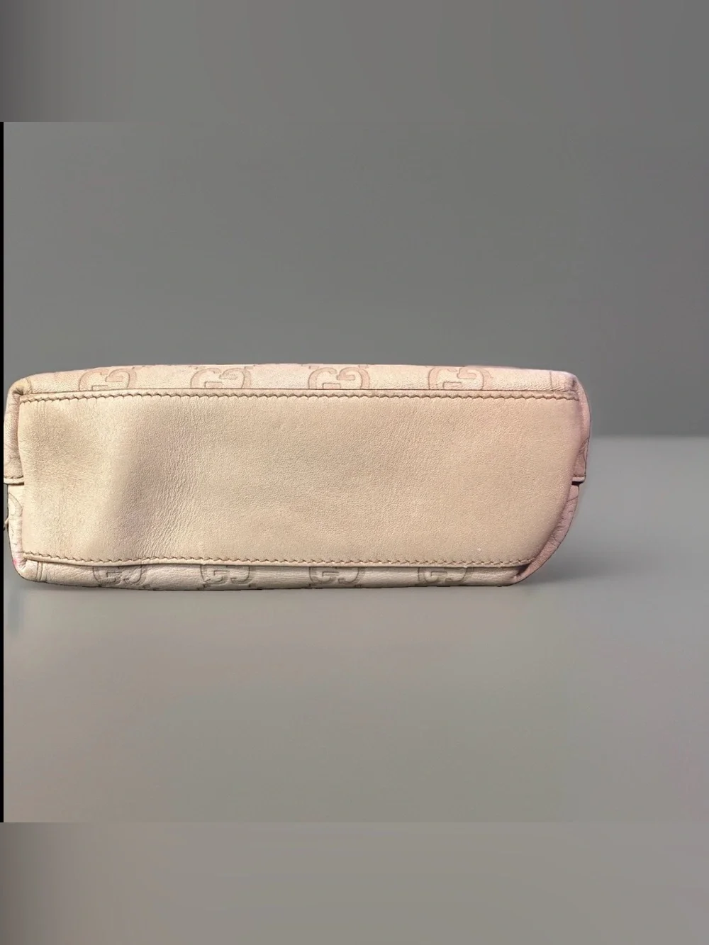 Guccissima Pale Pink GG Pouch Small Case Used